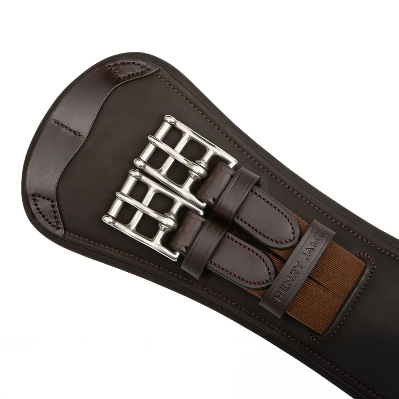 Henry James Symmetry Anatomic Short Girth - Havana Brown-3