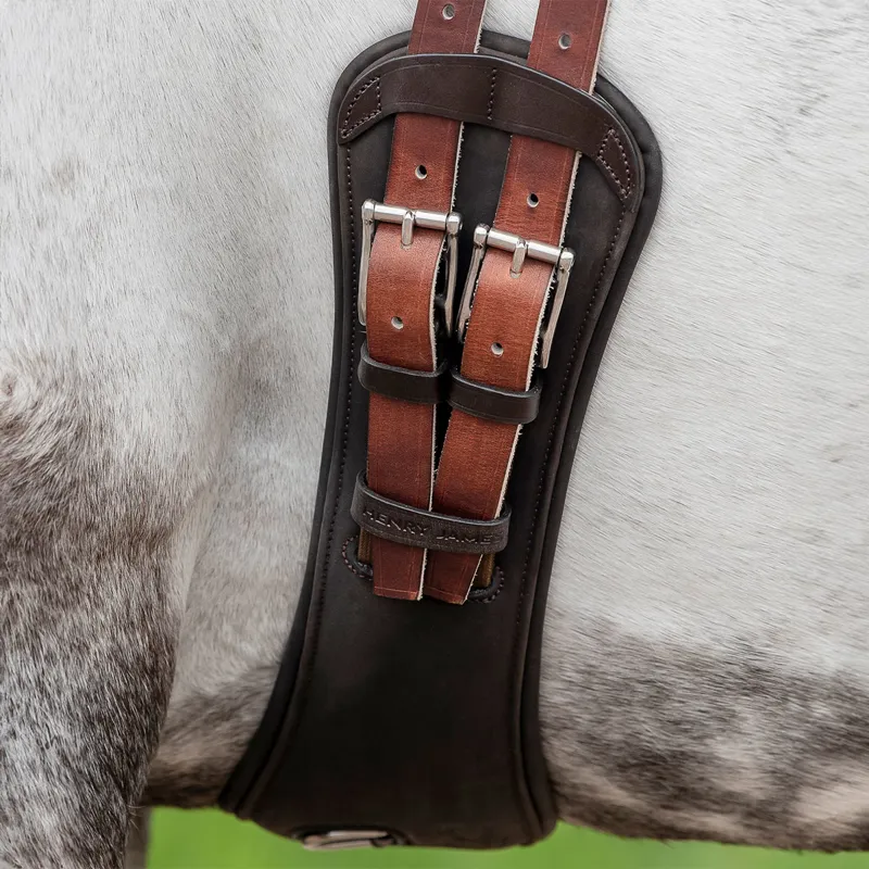 Henry James Symmetry Anatomic Short Girth - Havana Brown-2