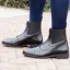 Dy'on Front Zip Short Riding Boots - Black