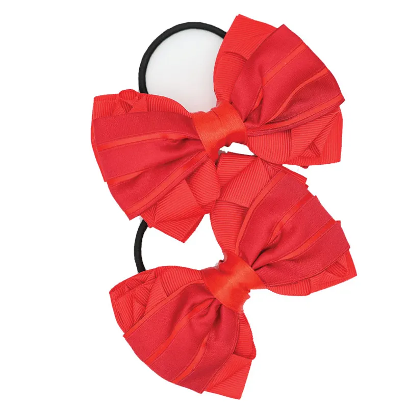 Equetech Luxury Show Bow Ribbons - Red