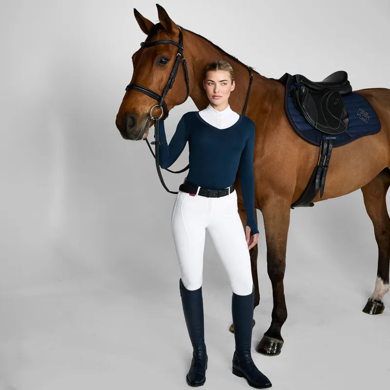 Aztec Diamond Ladies Show Sweater - Navy-1