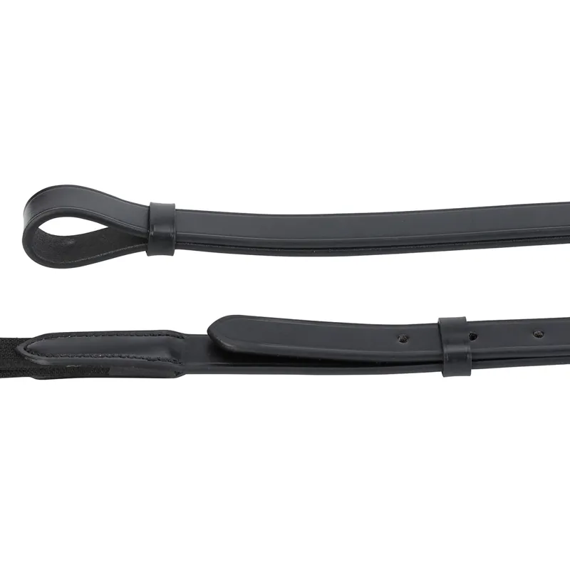 Velociti GARA Leather and Elastic Side Reins - Black-7