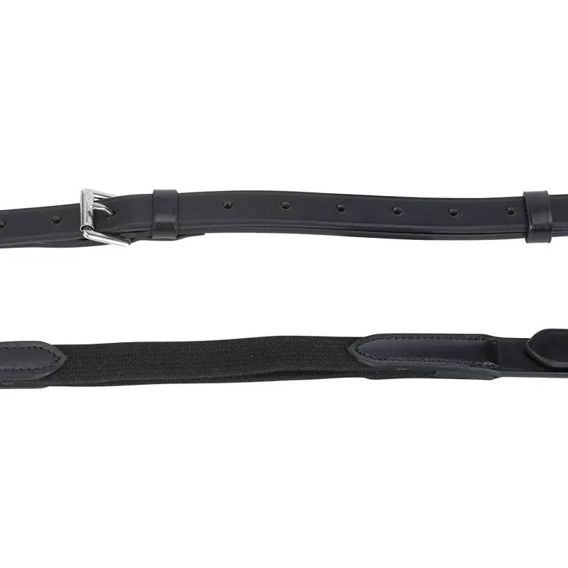 Velociti GARA Leather and Elastic Side Reins - Black-2
