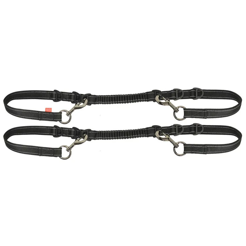 Imperial Riding Flexi Side Reins - Black/Reflective