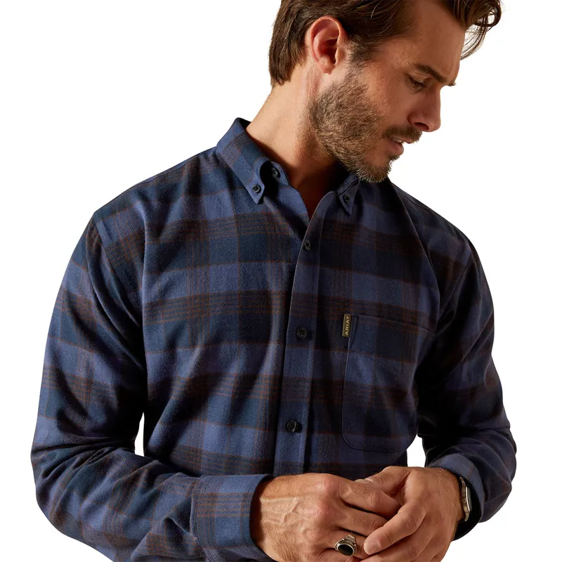 Ariat Country Simmental Mens Shirt - Navy Plaid-2