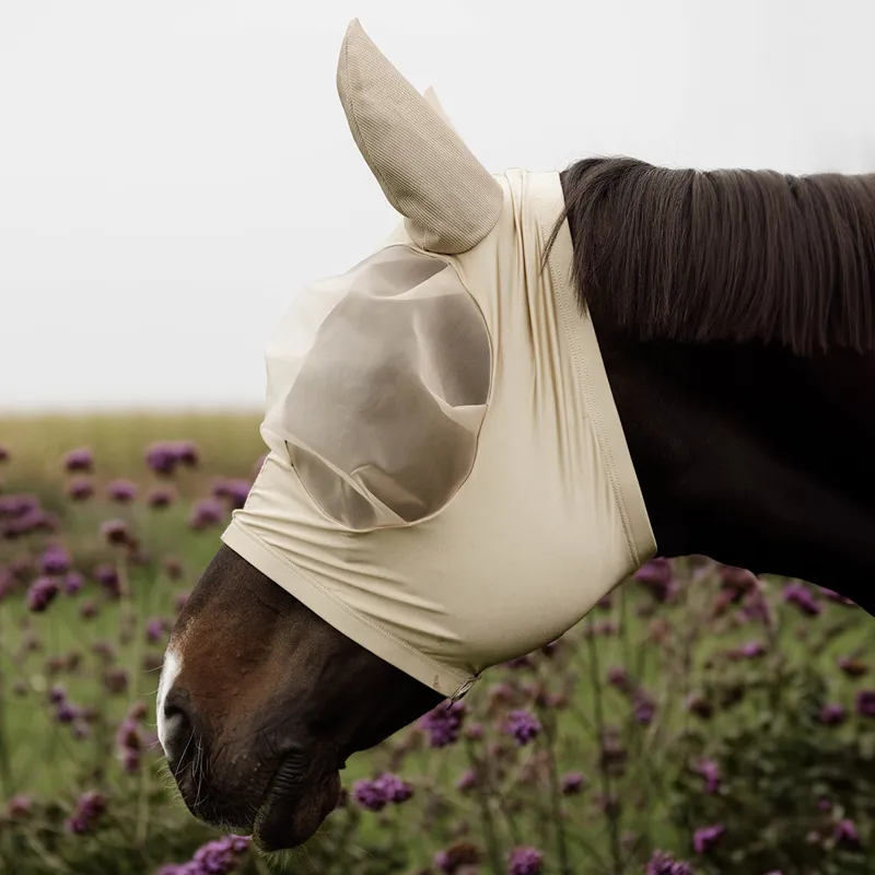 Kentucky Slim Fit Fly Mask - Beige