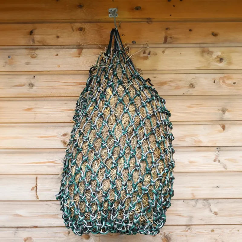 Hy Equestrian Slow Flow Elite Haynet - Black/Grey/Green-1