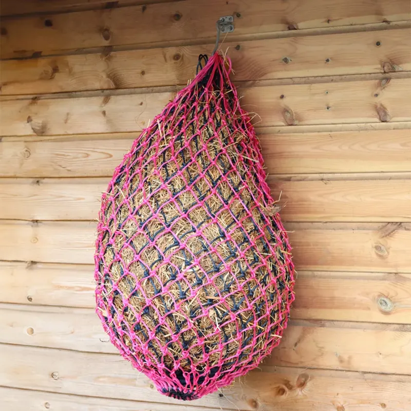 Hy Equestrian Slow Flow Ultra Haynet - Pink/Navy-1