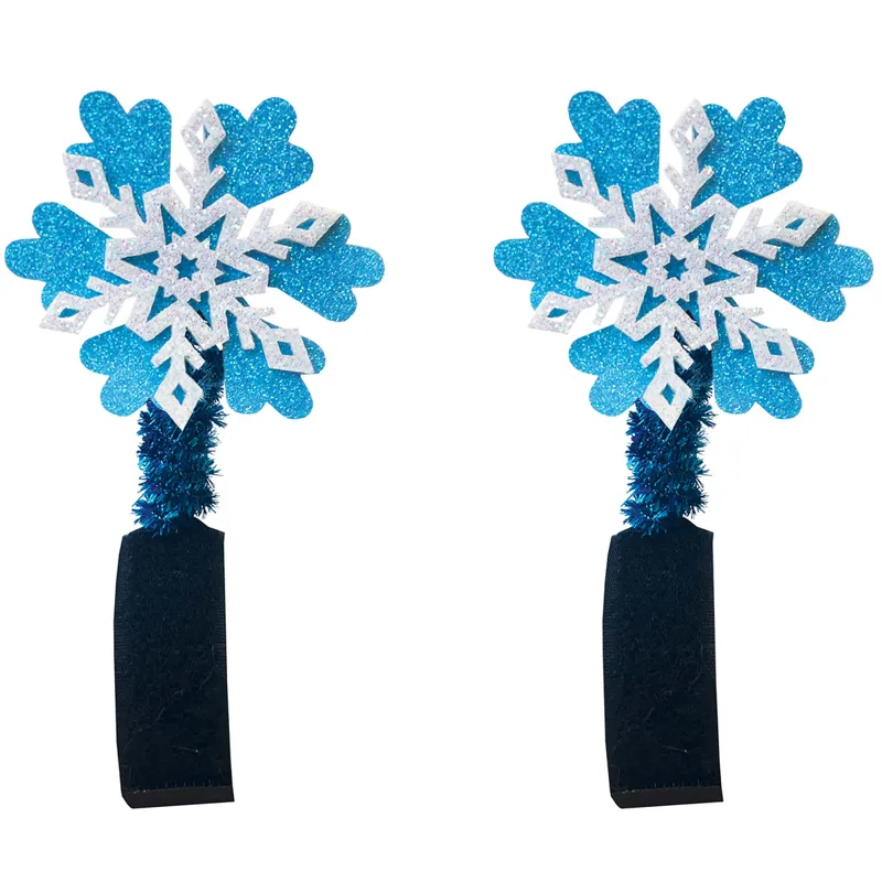 Equetech Fjord Snowflake Bridle Boppers - Light Blue