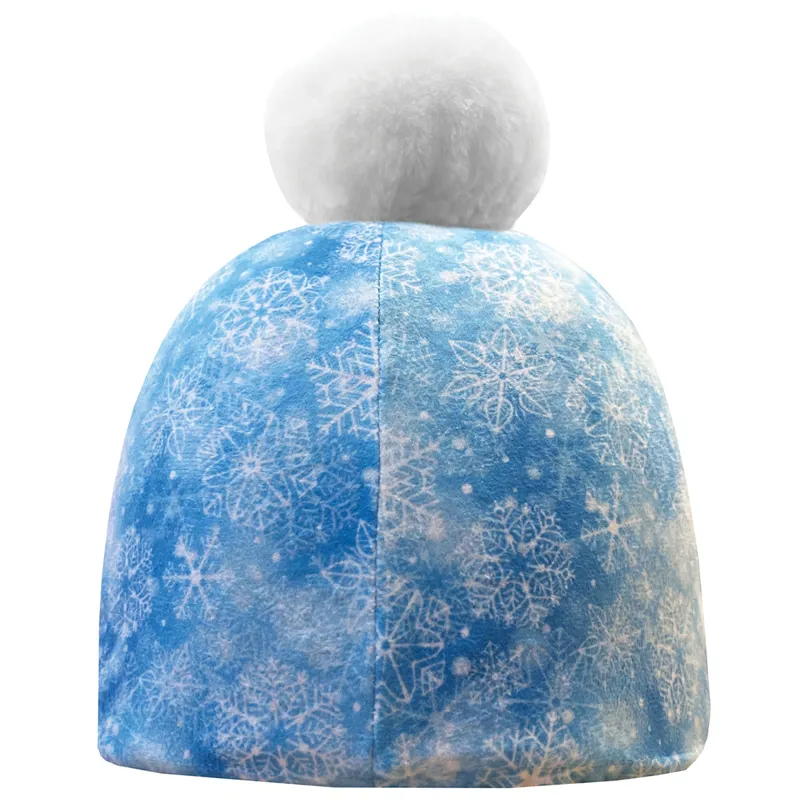 Equetech Fjord Snowlake Hat Silk - Light Blue/White-1