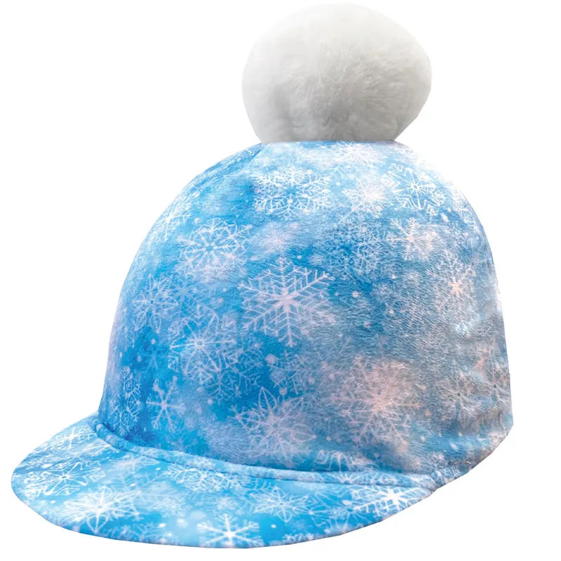 Equetech Fjord Snowlake Hat Silk - Light Blue/White