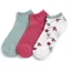 Fairfax and Favor Signature Trainer Socks 3 Pack - Floral/Cherry/Mint