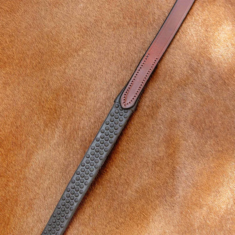 LeMieux Soft Rubber Reins - Chestnut-1