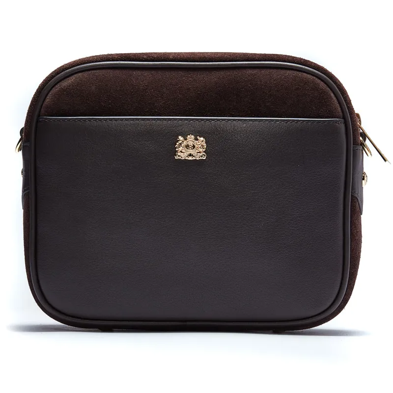 Holland Cooper Soho Camera Bag - Chocolate Suede-6