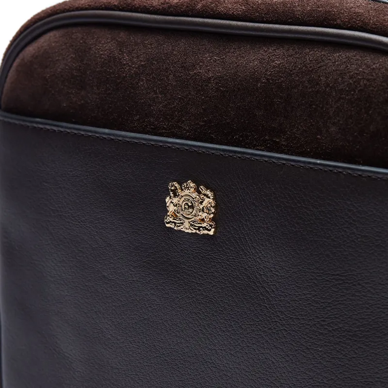 Holland Cooper Soho Camera Bag - Chocolate Suede-4