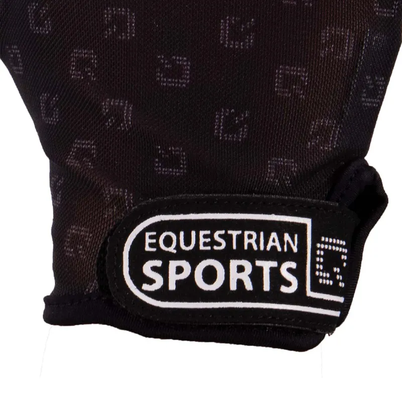 QHP Solar Mesh Ladies Riding Gloves - Black-1