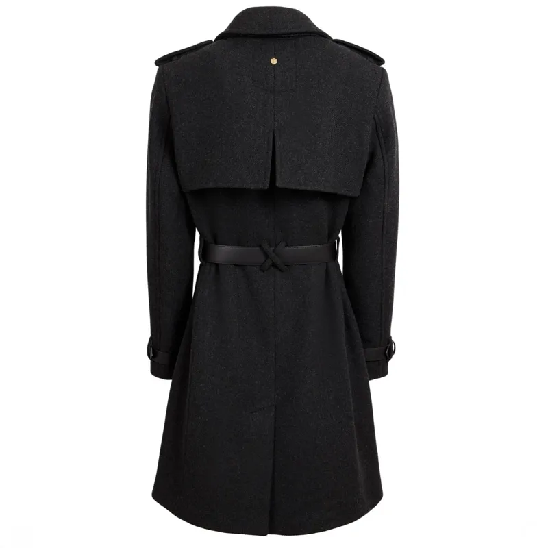 Fairfax and Favor Sophia Wool Trench Coat - Charcoal-2