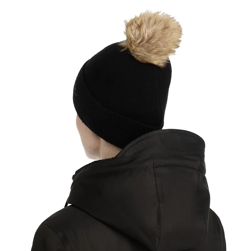 LeMieux Sparkle Beanie Bobble Hat - Black-1