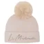 LeMieux Sparkle Beanie Bobble Hat - Stone