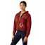 Ariat Spiffy Junior Girls Full Zip Sweatshirt - Madder Brown