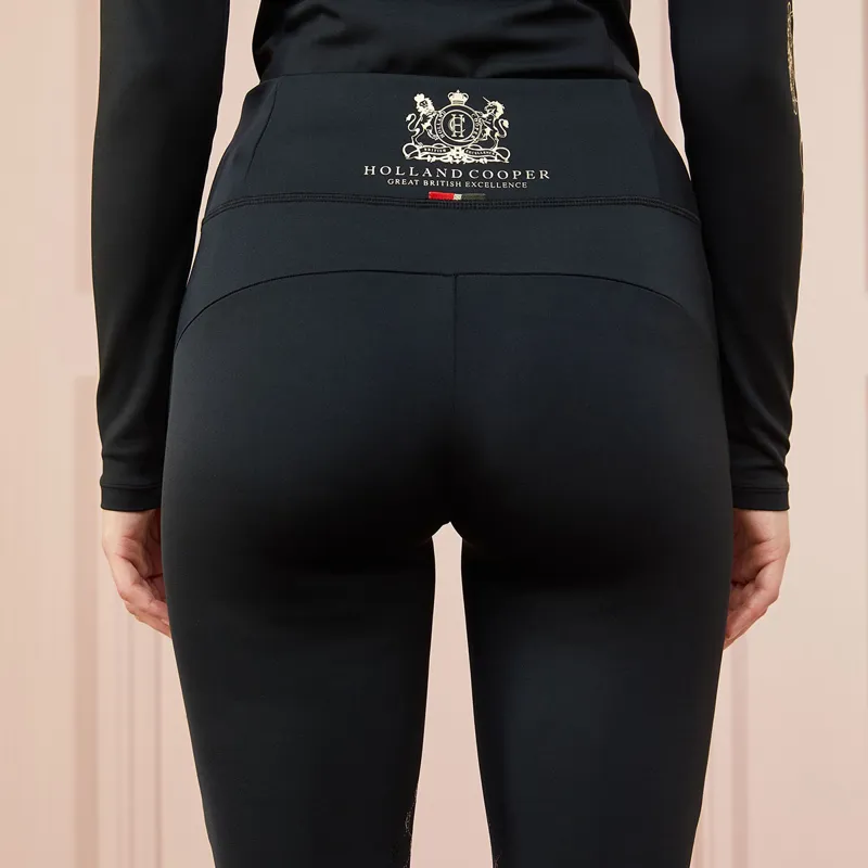 Holland Cooper Sport Legging Ladies Riding Tights - Black-2