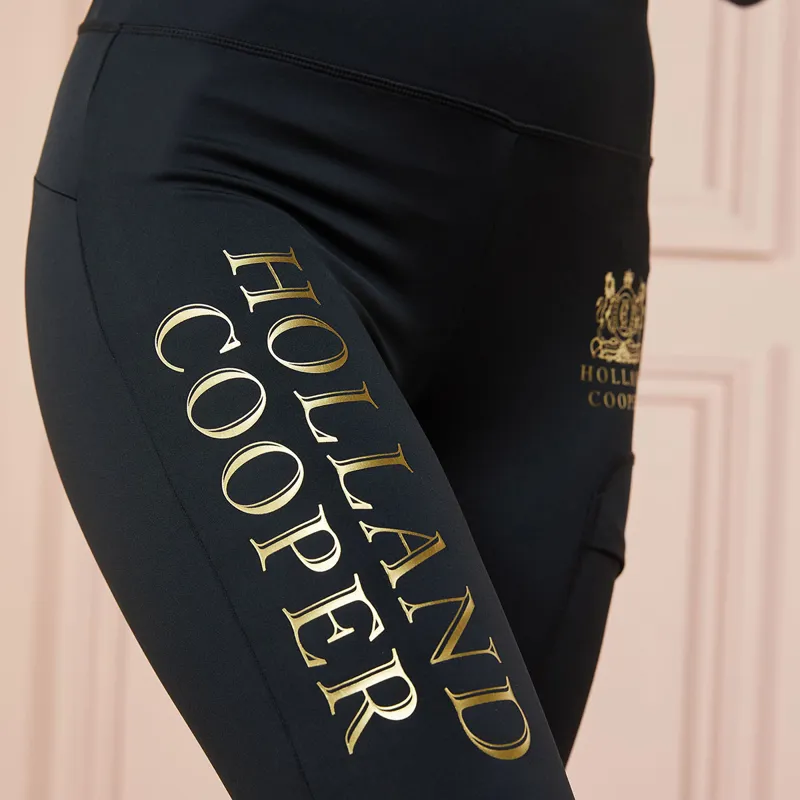 Holland Cooper Sport Legging Ladies Riding Tights - Black-4