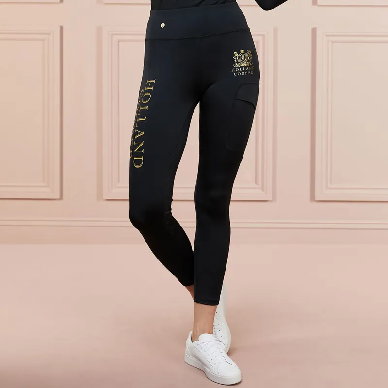 Holland Cooper Sport Legging Ladies Riding Tights - Black