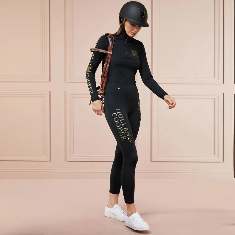 Holland Cooper Sport Legging Ladies Riding Tights - Black-6