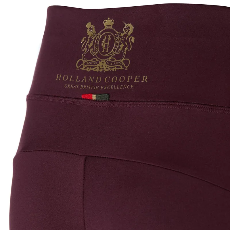 Holland Cooper Sport Legging Ladies Riding Tights - Mulberry-10