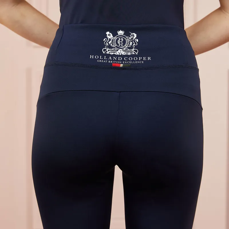 Holland Cooper Sport Legging Ladies Riding Tights - Ink Navy-3