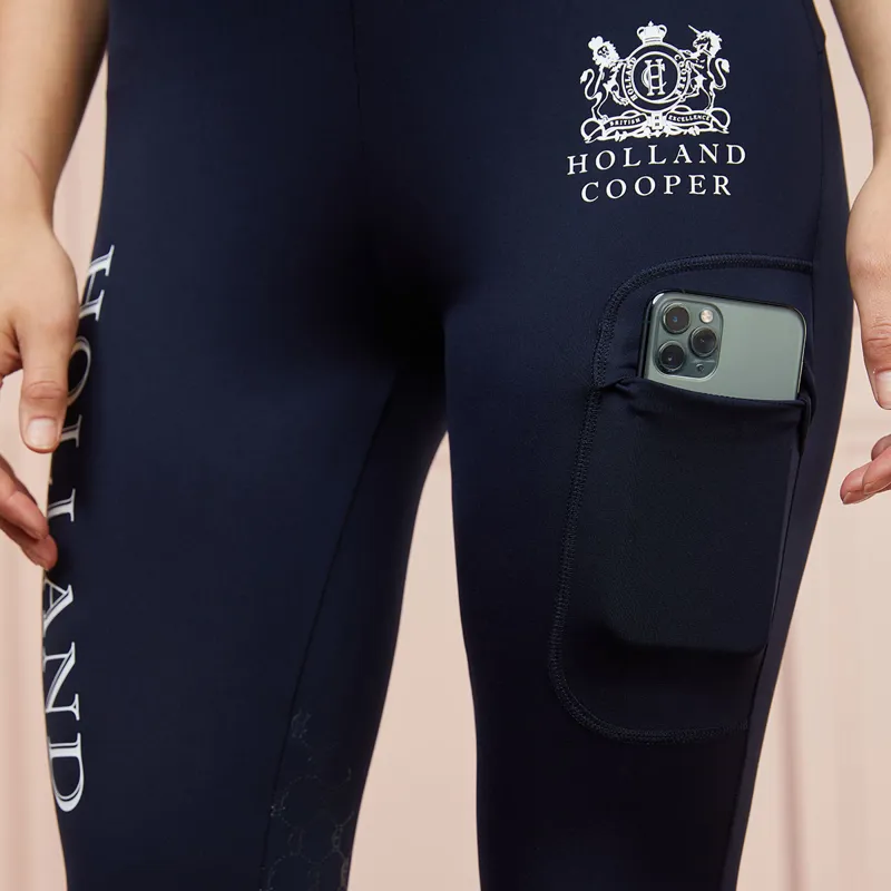 Holland Cooper Sport Legging Ladies Riding Tights - Ink Navy-5