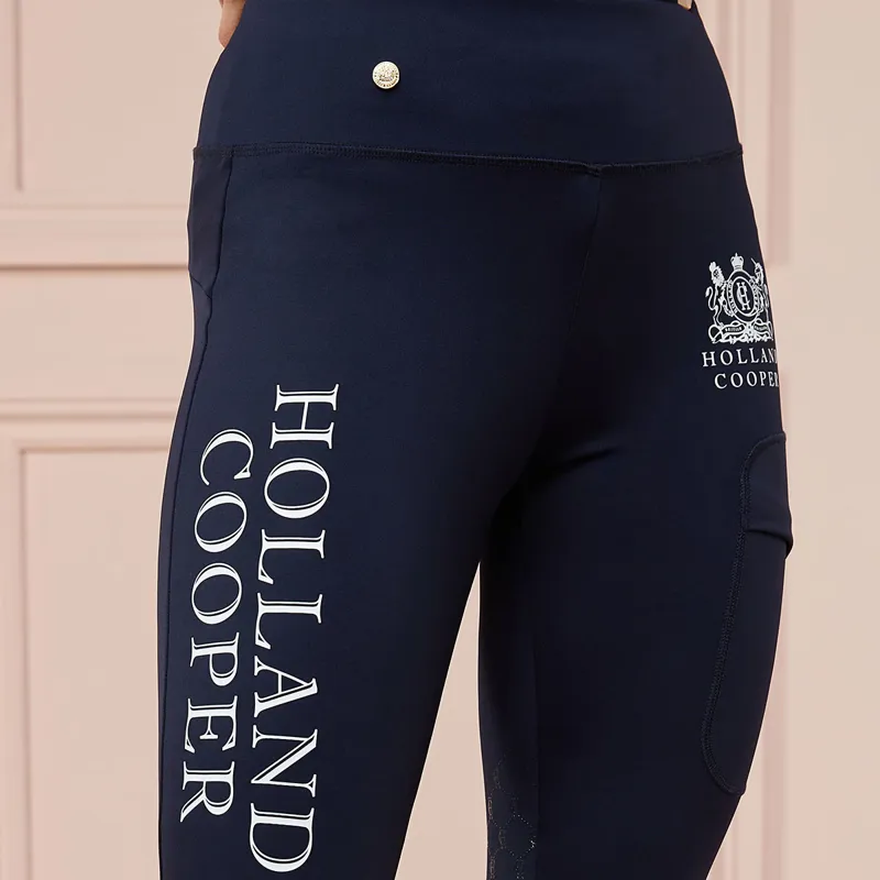 Holland Cooper Sport Legging Ladies Riding Tights - Ink Navy-6
