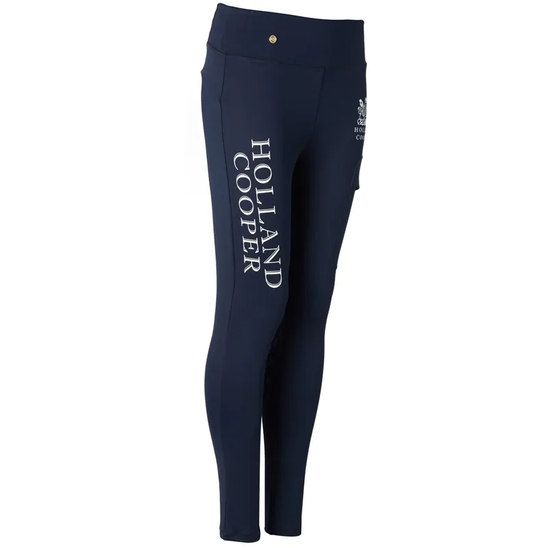Holland Cooper Sport Legging Ladies Riding Tights - Ink Navy-12