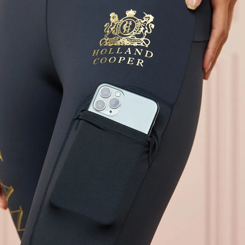 Holland Cooper Sport Legging Ladies Riding Tights - Slate-3