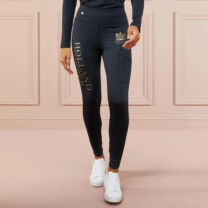 Holland Cooper Sport Legging Ladies Riding Tights - Slate-7