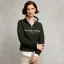 Holland Cooper Sporting Goods Henley Womens Quarter Zip - Racing Green