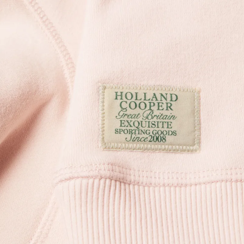 Holland Cooper Sporting Heritage Ladies Crew Pullover - Pale Pink-3