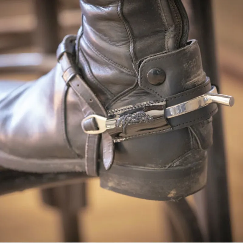 Penelope Leprevost Leather Spurs Cover - Black