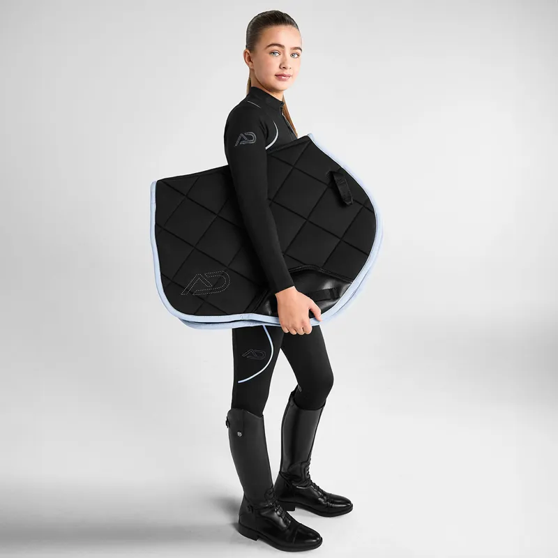 Aztec Diamond YR Cosmic Saddlecloth and Ears Set - Black/Violet-2