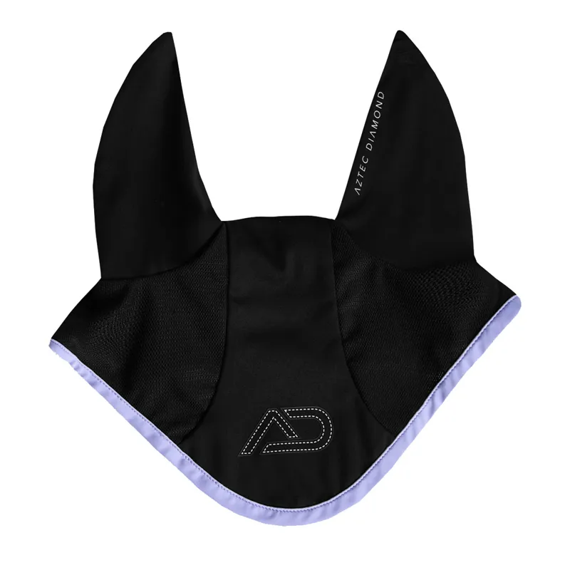 Aztec Diamond YR Cosmic Saddlecloth and Ears Set - Black/Violet-1