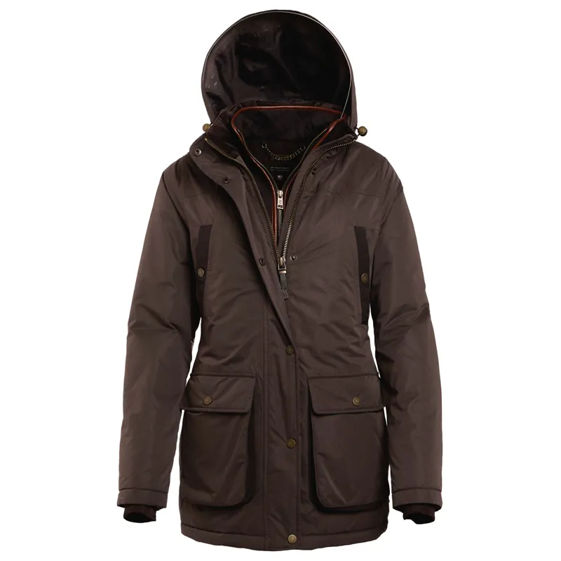 Holland Cooper Stamford Ladies 2 in 1 Country Coat - Chocolate-8