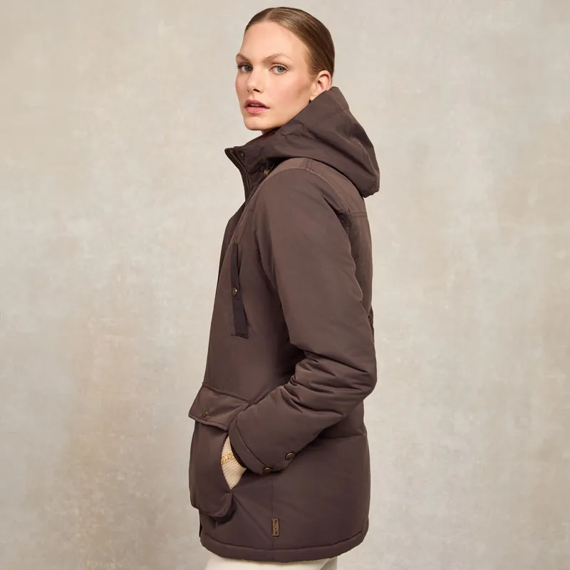 Holland Cooper Stamford Ladies 2 in 1 Country Coat - Chocolate-4