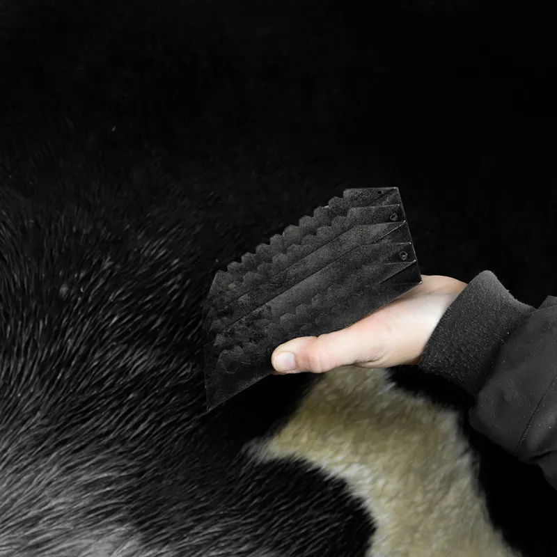 Grooming Deluxe Steel Curry Comb - Black-5