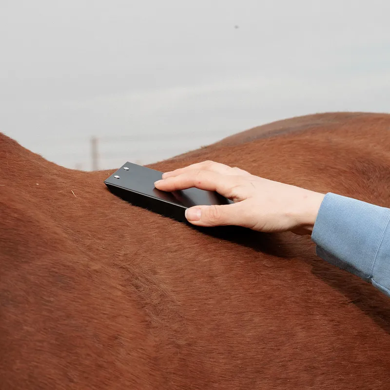 Grooming Deluxe Steel Curry Comb - Black-3