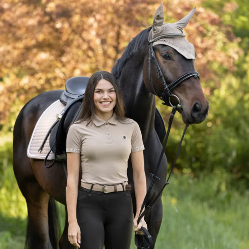 Covalliero Stretch Unisex Belt - Beige-4