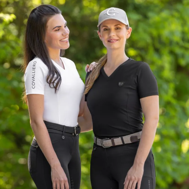 Covalliero Stretch Unisex Belt - Black-3