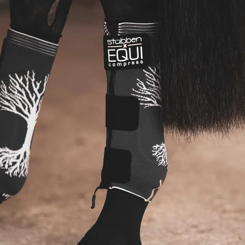 Stubben x EQUI Compress Hind Stockings Set - Grey-7