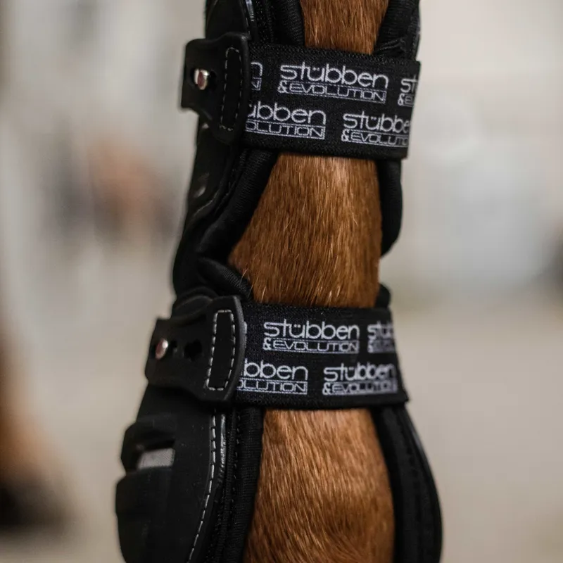 Stubben and Evolution Hybrid Tendon Boots - Black-10