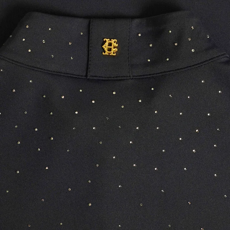 Holland Cooper Studland Womens Crystal Long Sleeve Base Layer - Black-2