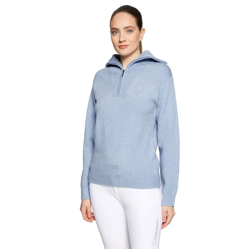 Samshield Suzanne Womens Half Zip Knit Jumper - Twilight-2